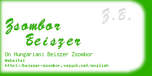 zsombor beiszer business card